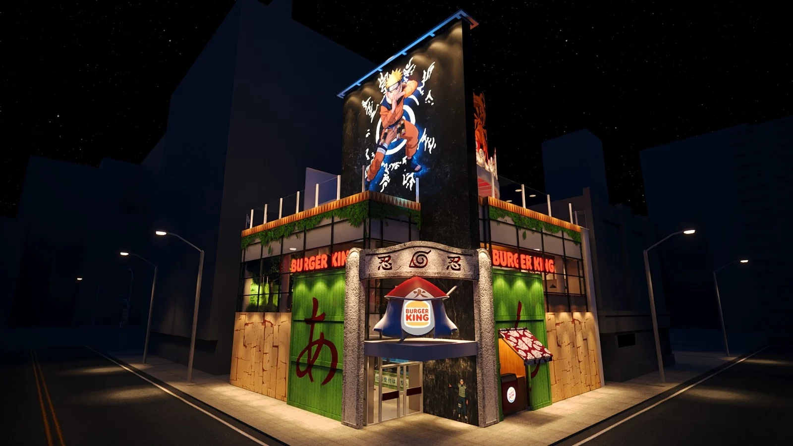 Naruto × Burger King — key visual